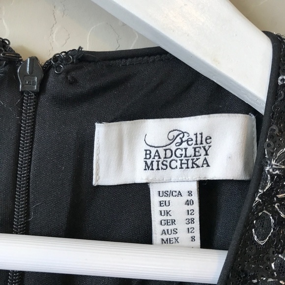 Badgley Mischka Belle Floral Embroidered Dress - Picture 8 of 9